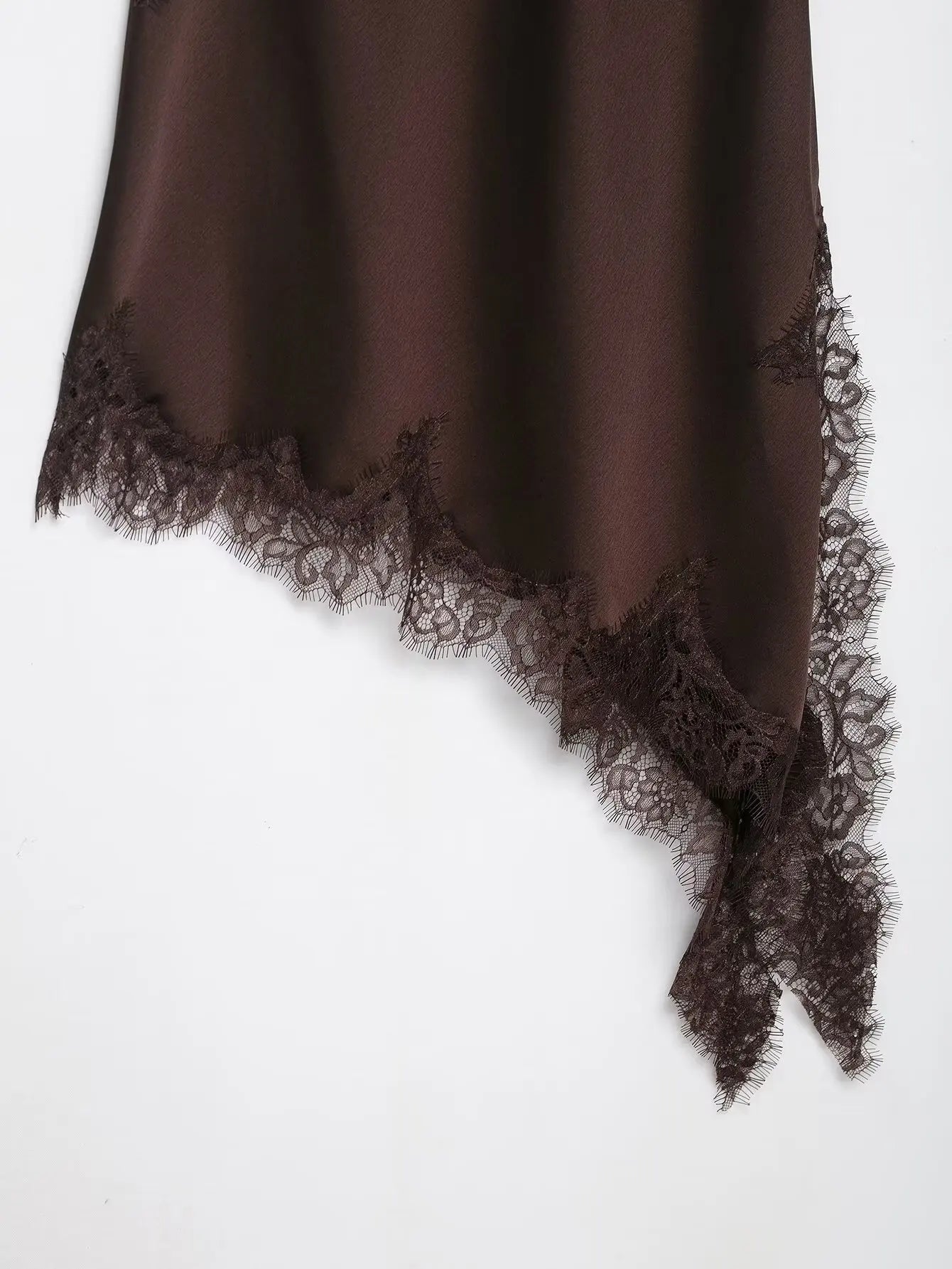 Kim Satin Lace Sling Dress