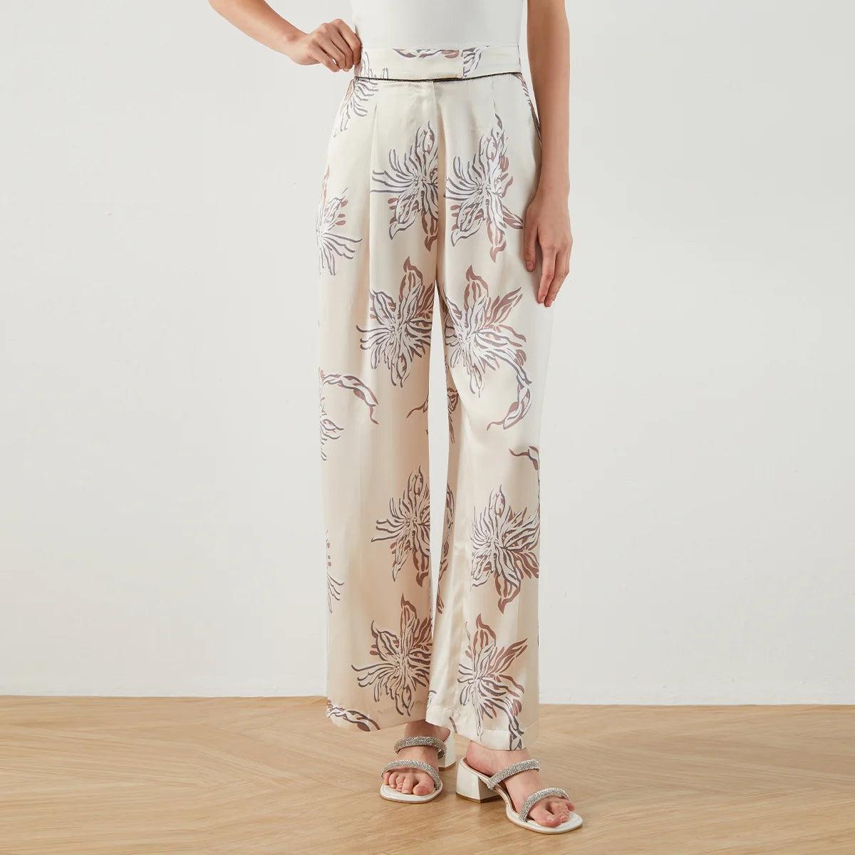 Saskia 100% Silk Trouser