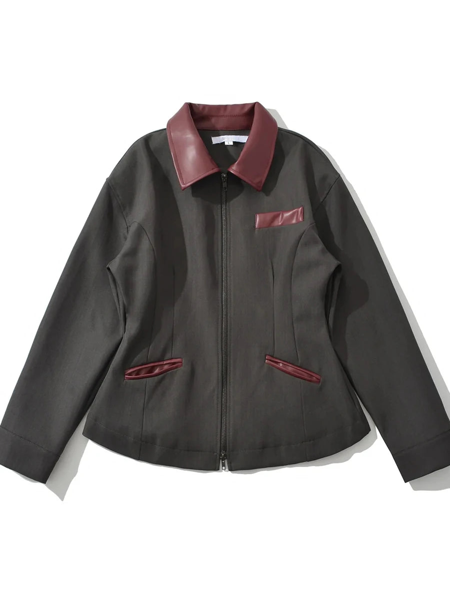 Cinched Industrial Look Jacket