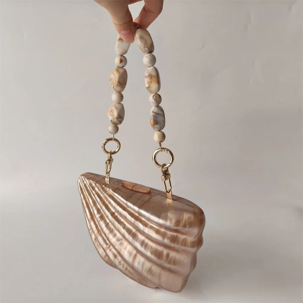 Shell Acrylic Clutch