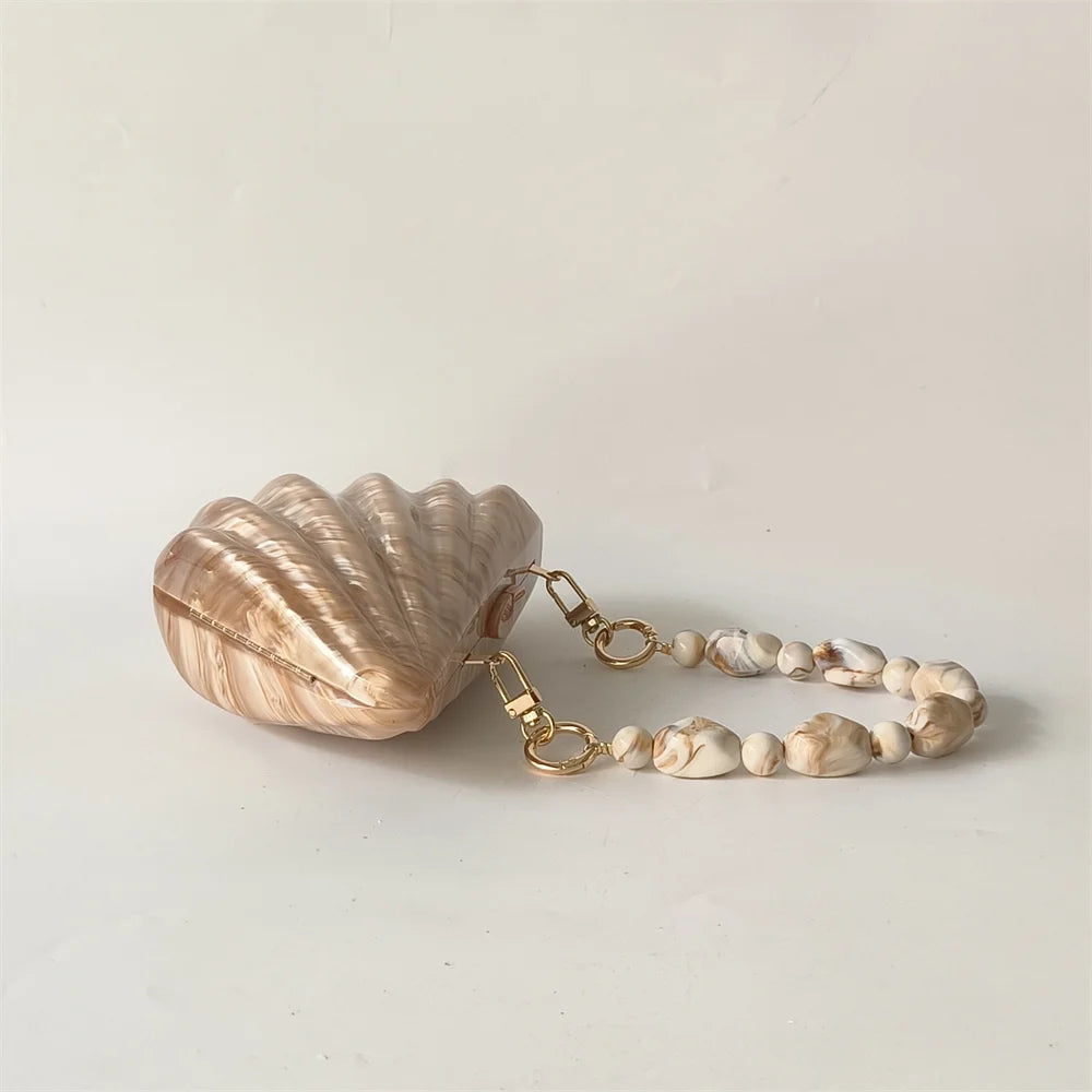 Shell Acrylic Clutch
