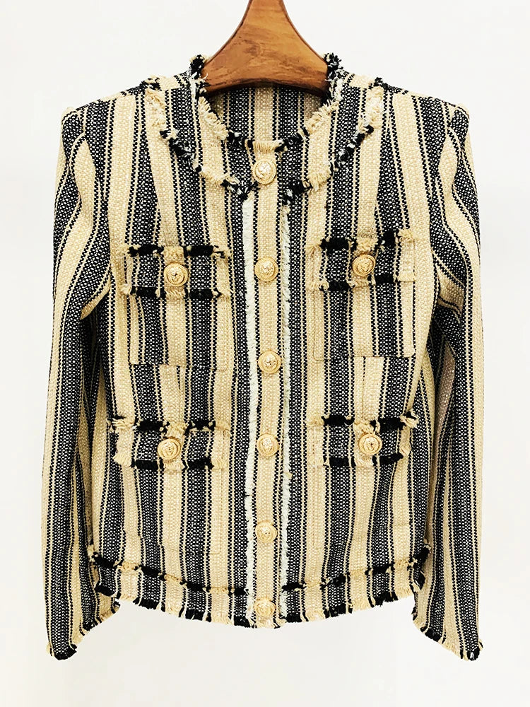 Dolly Striped Tweed Shorts