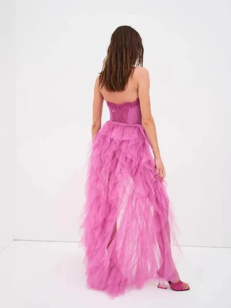 Lauren Lace and Tulle Dress from The House of CO-KY - Dresses