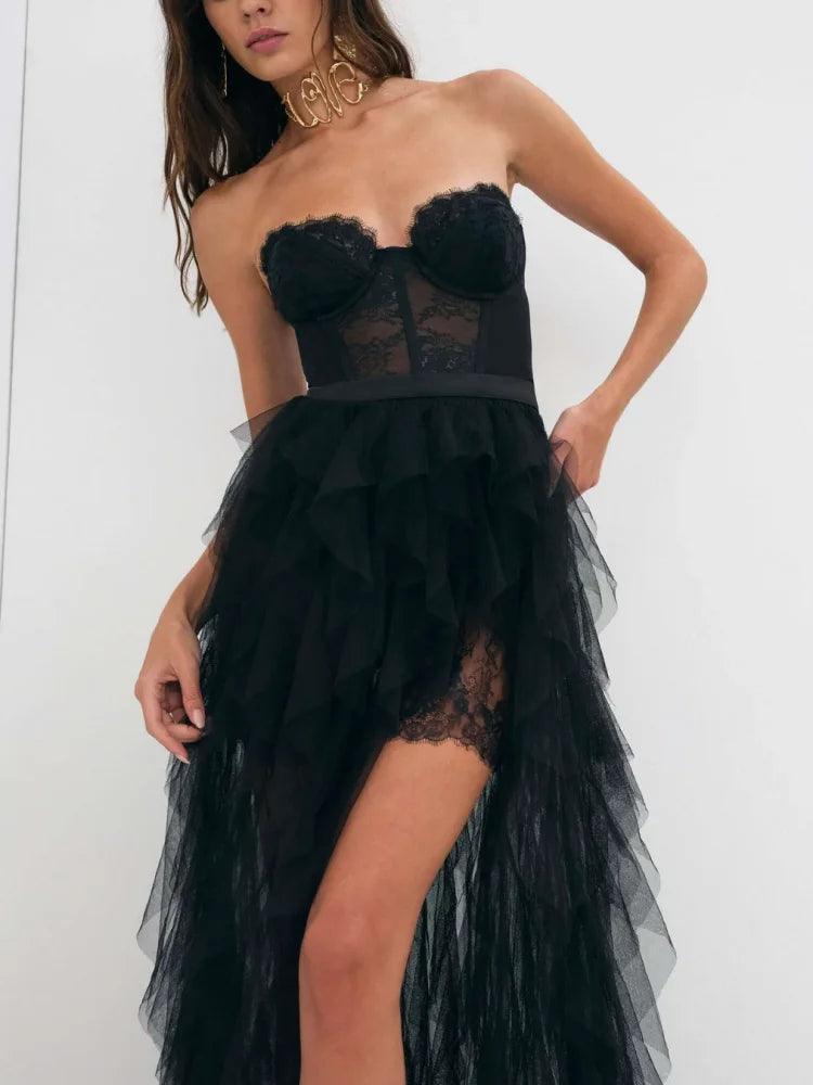 Lauren Lace and Tulle Dress from The House of CO-KY - Dresses
