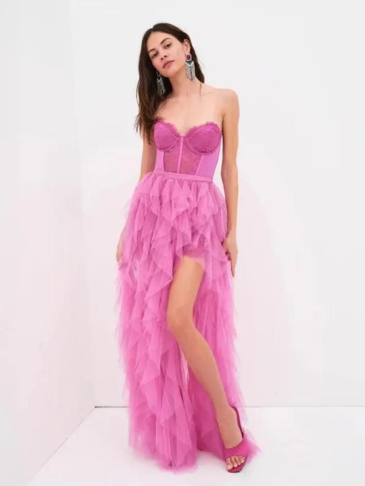 Lauren Lace and Tulle Dress from The House of CO-KY - Dresses