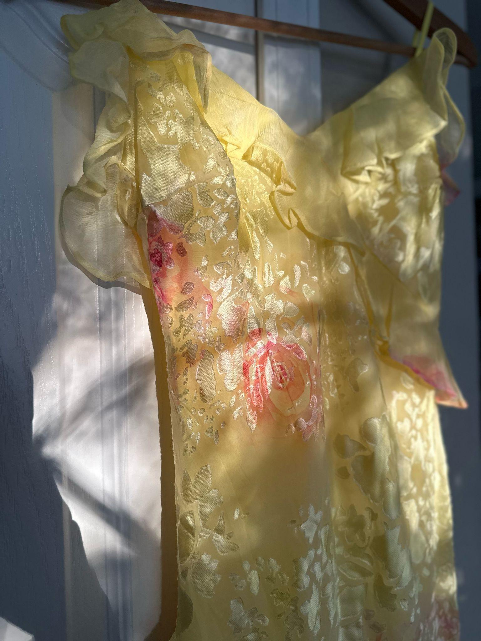 Sofia Ruffles Backless Dress - Yellow from The House of CO-KY - Dresses
