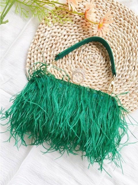 Charlotte Feather Clutch Bag from The House of CO-KY - Handbags