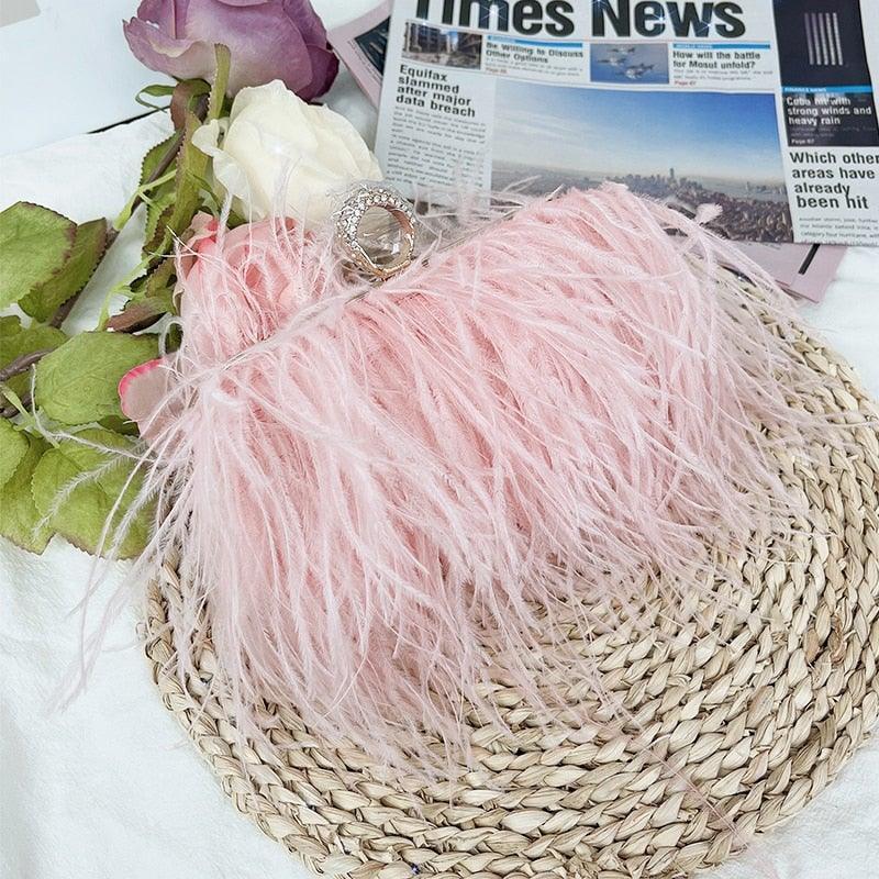 Charlotte Feather Clutch Bag from The House of CO-KY - Handbags
