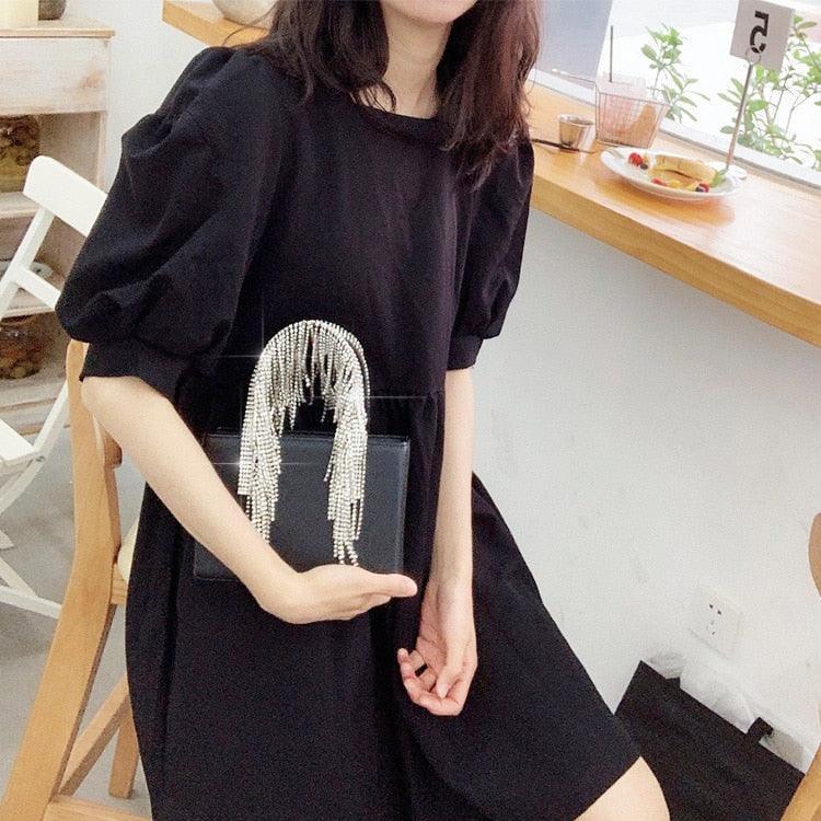 Crystal Tassel Evening Tote Bag from The House of CO-KY - Handbags