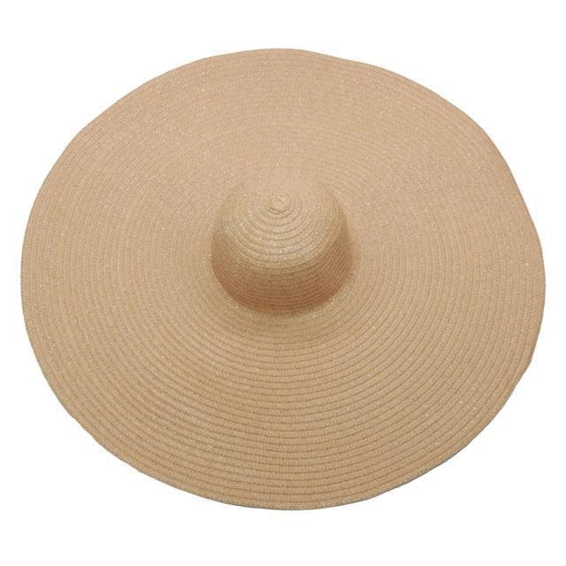 Foldable Oversized Brim Hat – navy – statement style