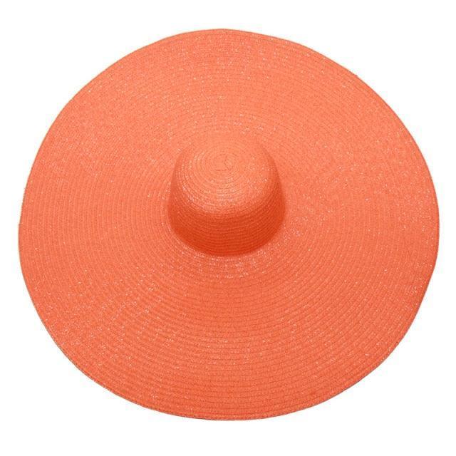 Foldable Oversized Brim Hat – navy – statement style