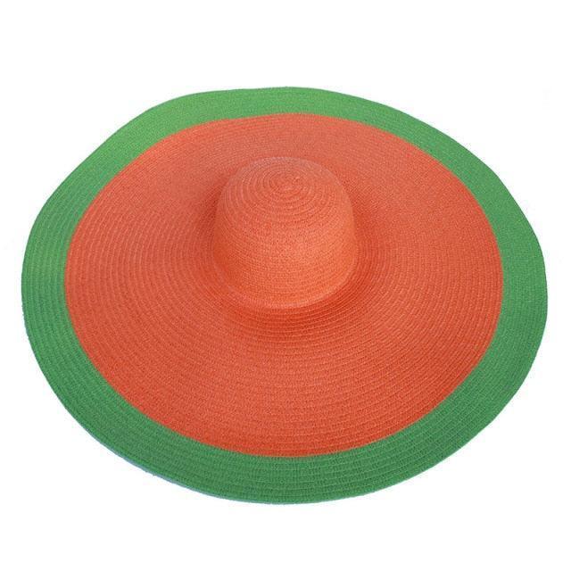 Foldable Oversized Line Brim Hat – white – statement style