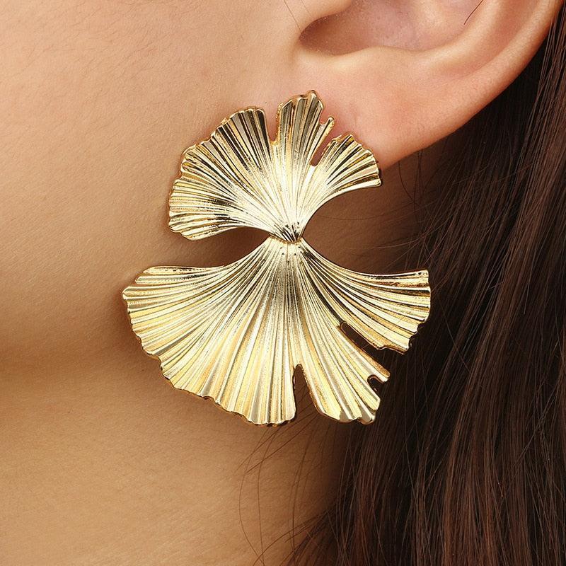 Leaf Shape Earring from The House of CO-KY - Earrings