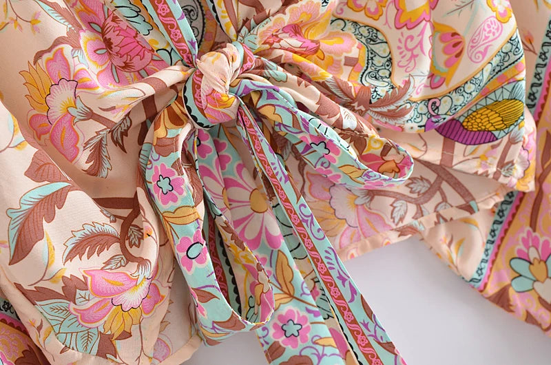 Floral Kimono Cover Up Top