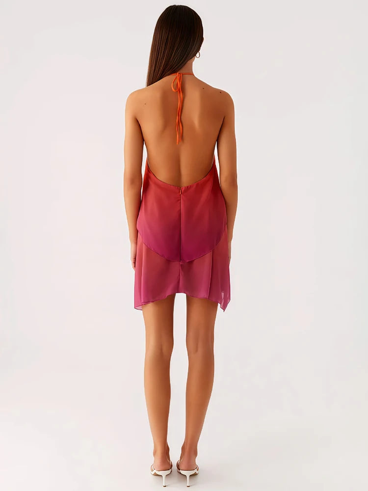 Tara Gradient Backless Dress