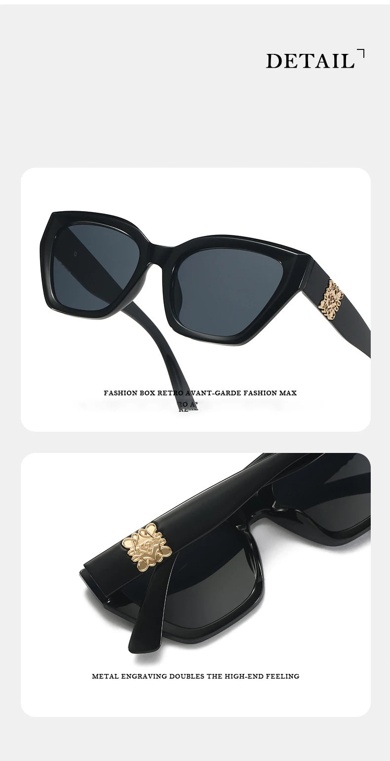 Square Retro Sunglasses - Brown/Brown