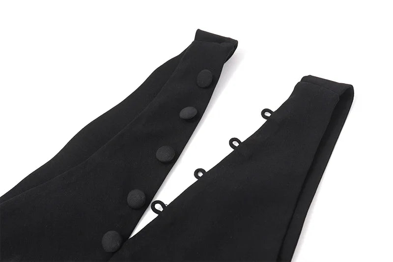 Wendy Asymmetrical Vest Top — shirts & tops in black — additional view