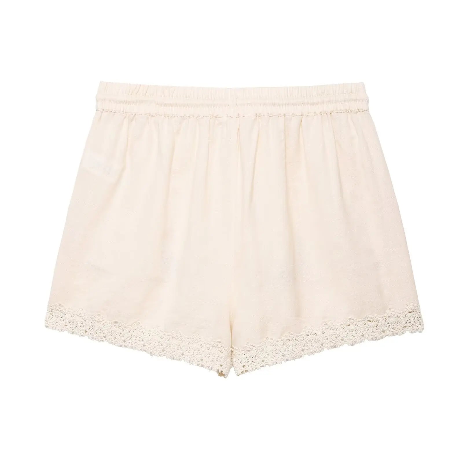 Flower Embroidered Lace Shorts
