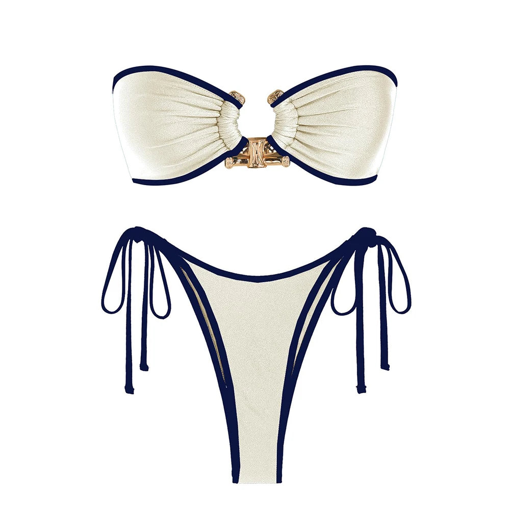 Ring Bandeau String Bikini