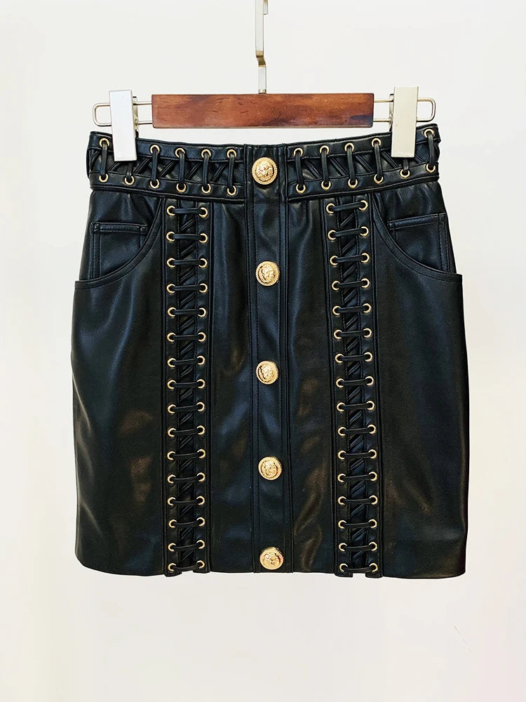 Felicia Rope Lace-Up Skirt
