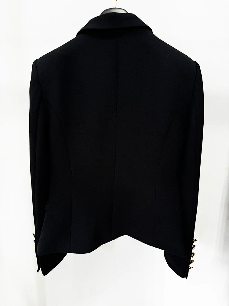Rose Metal Buttons Blazer