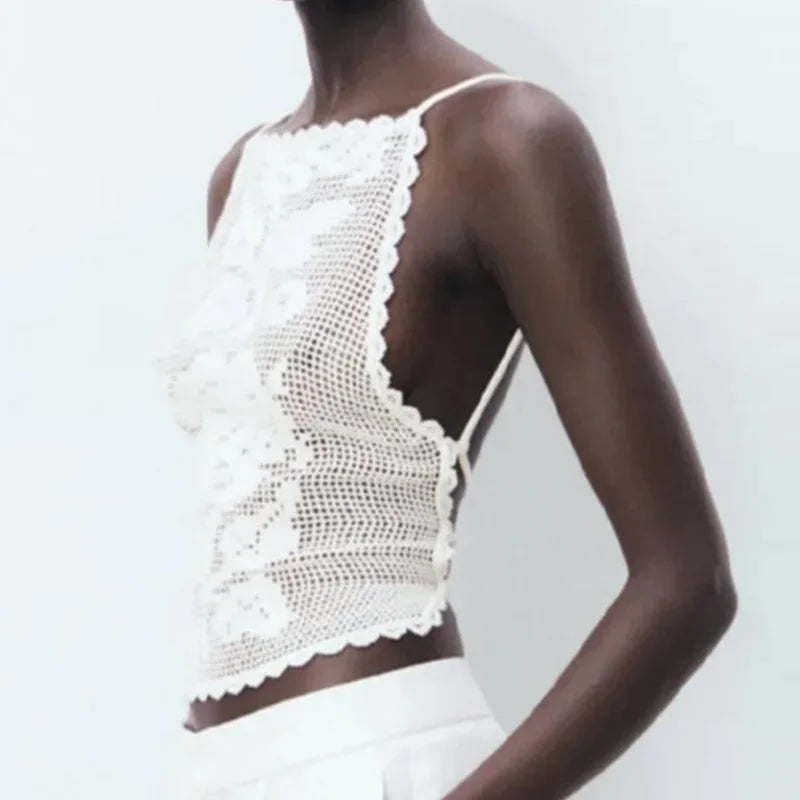 Rose Boho Crochet Top