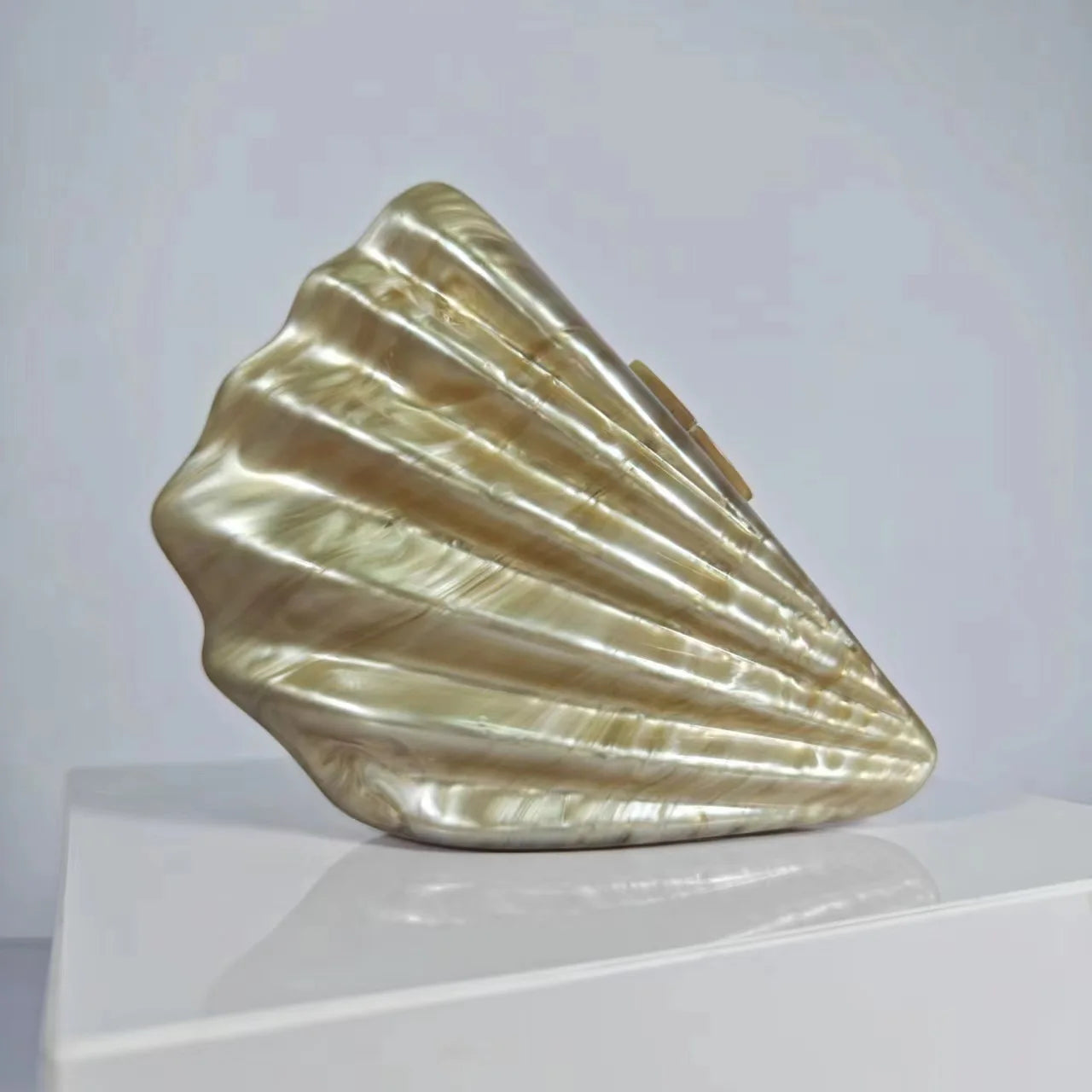 Shell Acrylic Clutch