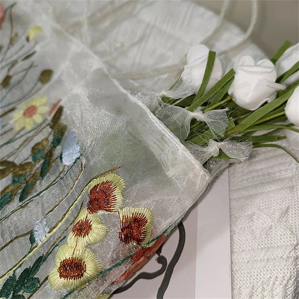 Embroidered Lace Flower Bag