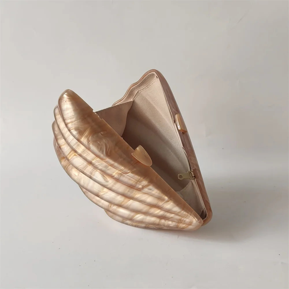 Shell Acrylic Clutch