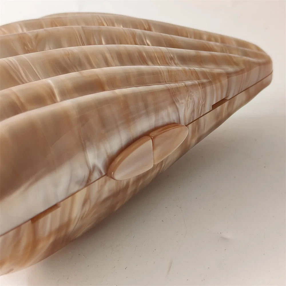 Shell Acrylic Clutch