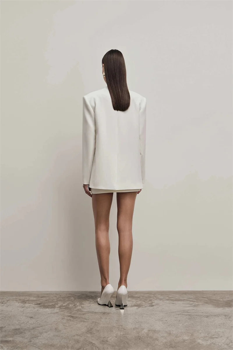 Amber Deep V Neck Blazer