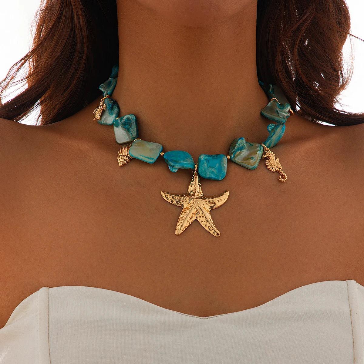 Beachy Starfish Choker