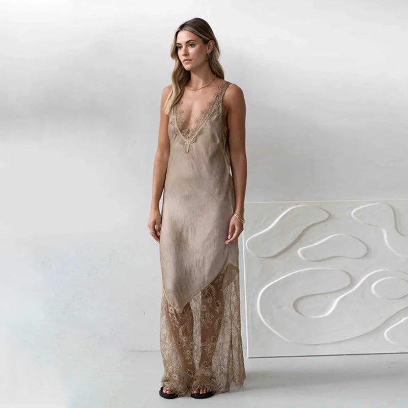 Taylor Lace Trimmed Slip Dress