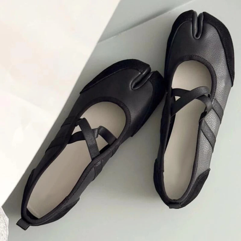 Split-Toe Ballet Flats Shoes