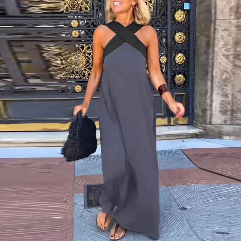 Abito con scollo all'americana incrociato Lola