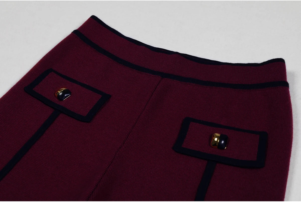 Claudia Contrast Trim Pants