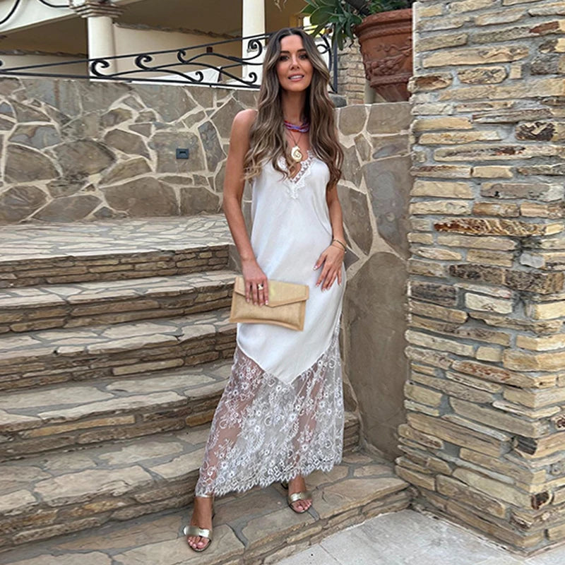 Taylor Lace Trimmed Slip Dress