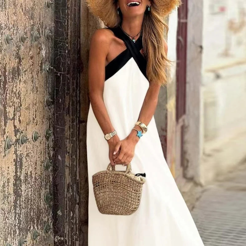 Abito con scollo all'americana incrociato Lola