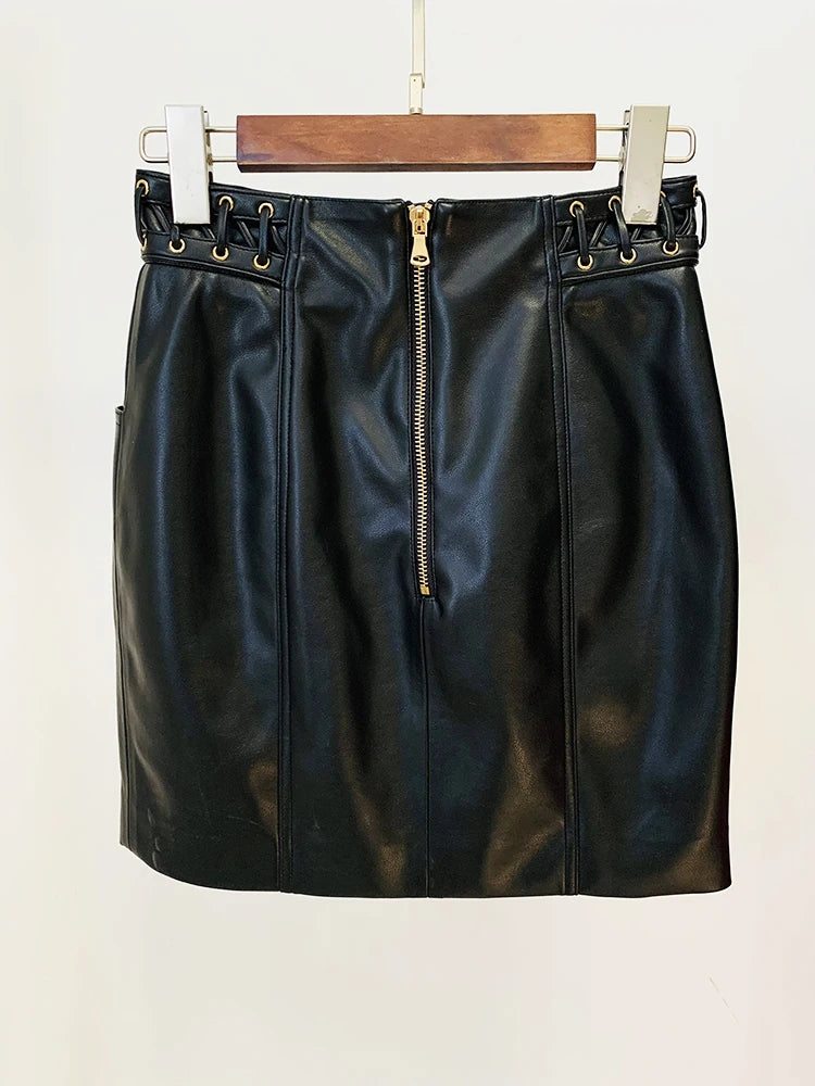 Felicia Rope Lace-Up Skirt