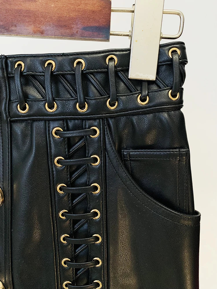 Felicia Rope Lace-Up Skirt