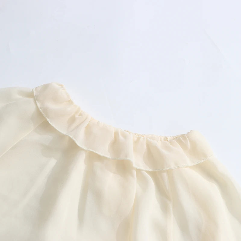Mia Loose Ruffle Blouse