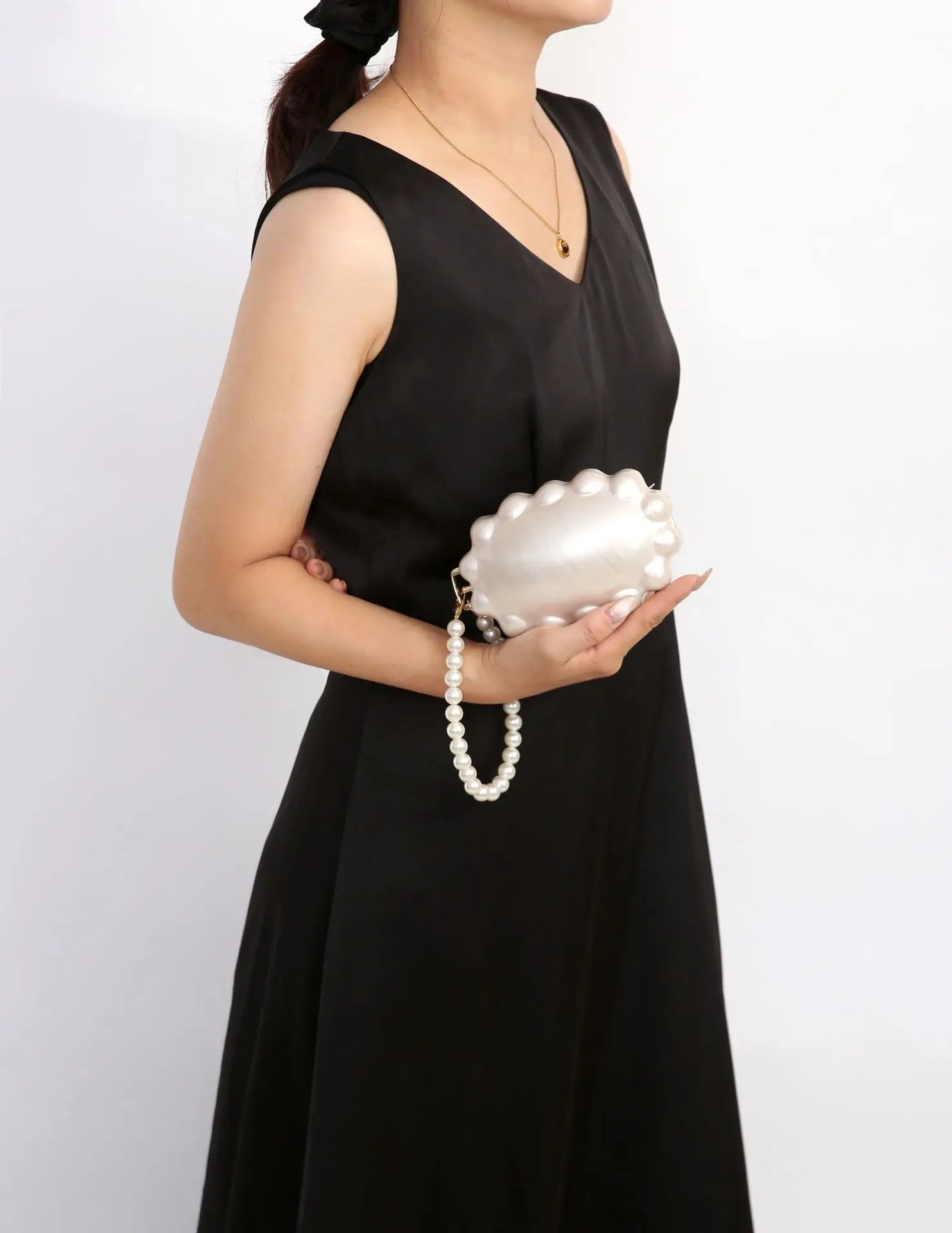 Pearl Shell Clutch Bag