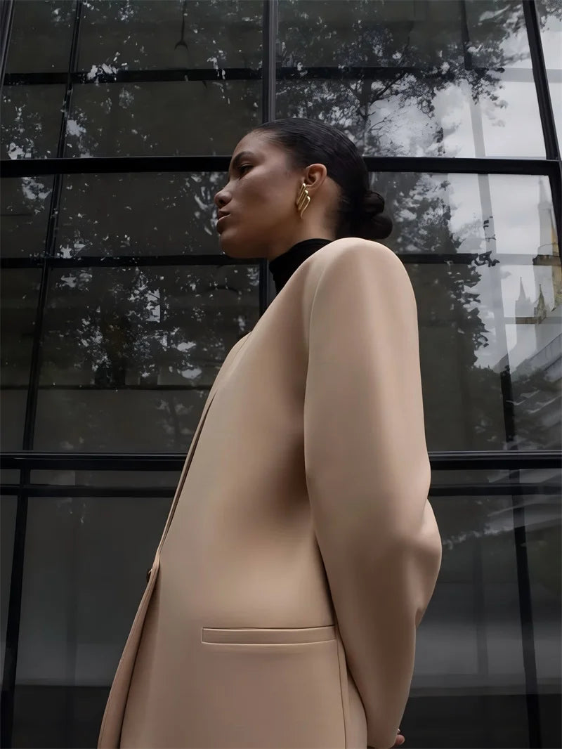 Amber Deep V Neck Blazer