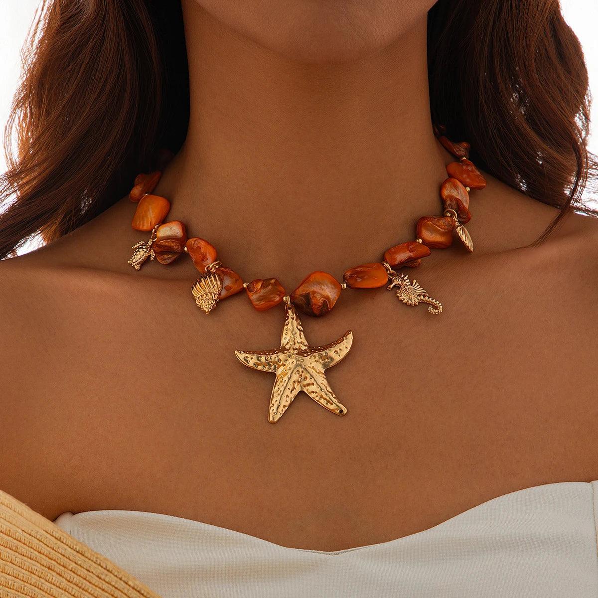 Beachy Starfish Choker