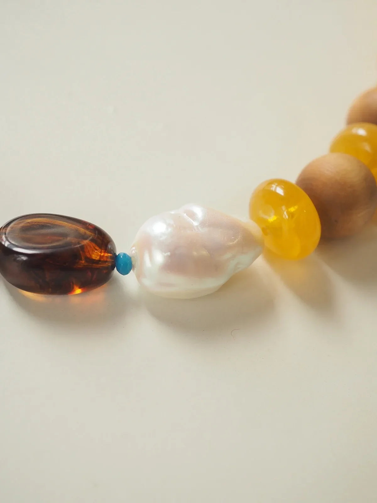 Beaded Browns Necklace