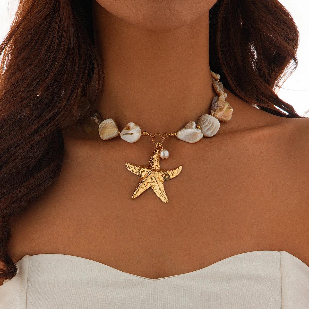Beachy Starfish Choker