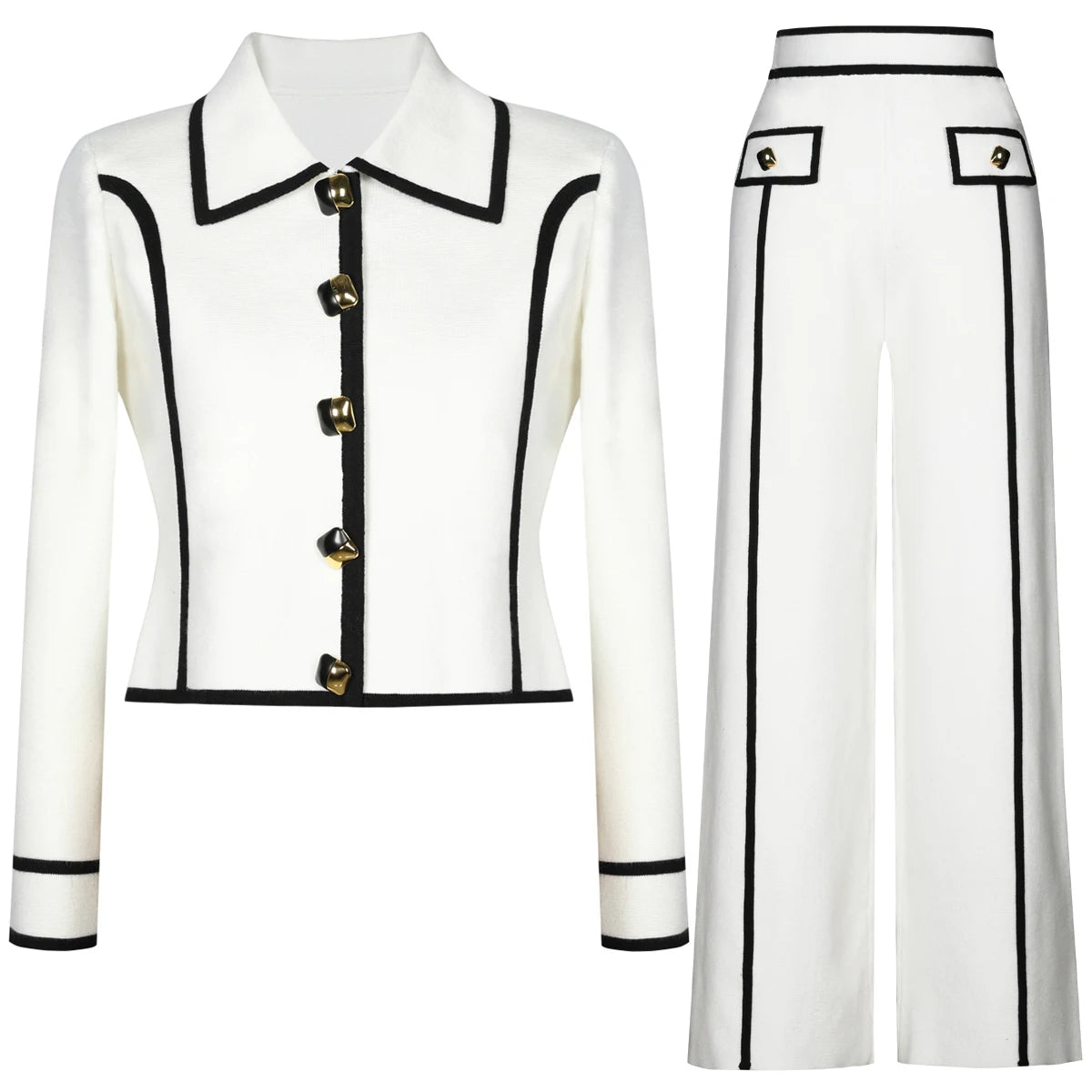 Claudia Contrast Trim Pants