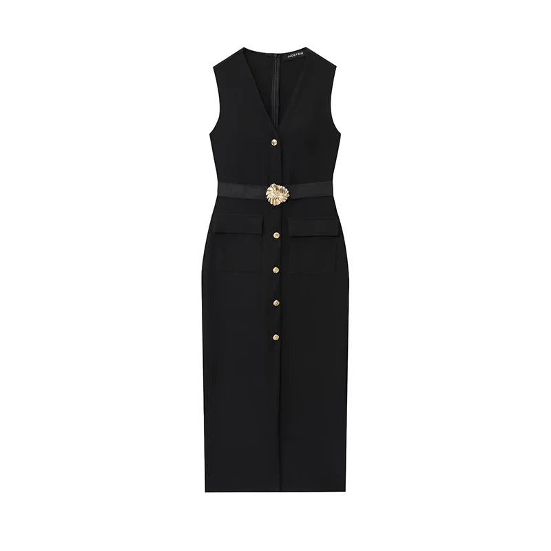 Tina Button-down Pencil Dress