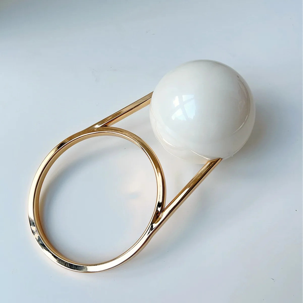 Sculptural Orb Evening Bag