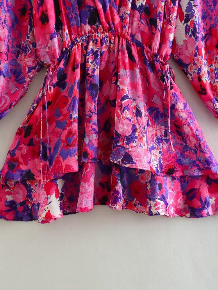 Christie Vibrant Floral Mini Dress from The House of CO-KY - Dresses